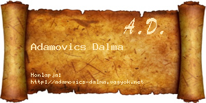 Adamovics Dalma névjegykártya